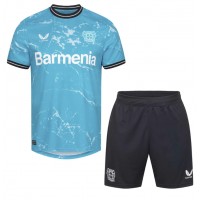 Camisa de time de futebol Bayer Leverkusen Florian Wirtz #10 Replicas 3º Equipamento Infantil 2023-24 Manga Curta (+ Calças curtas)